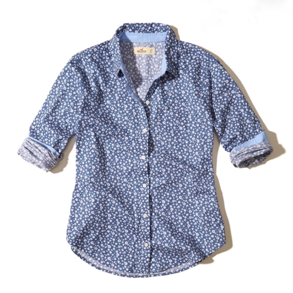 Button Front Patterned Shirt